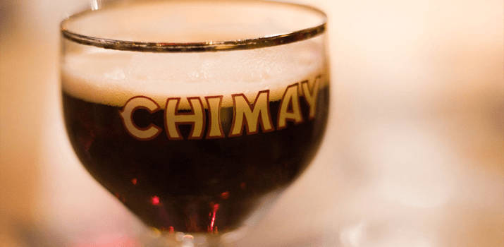 Chimay beer glass chalice