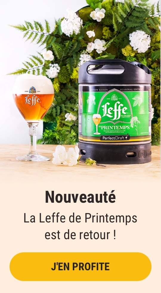 Fût Leffe de printemps