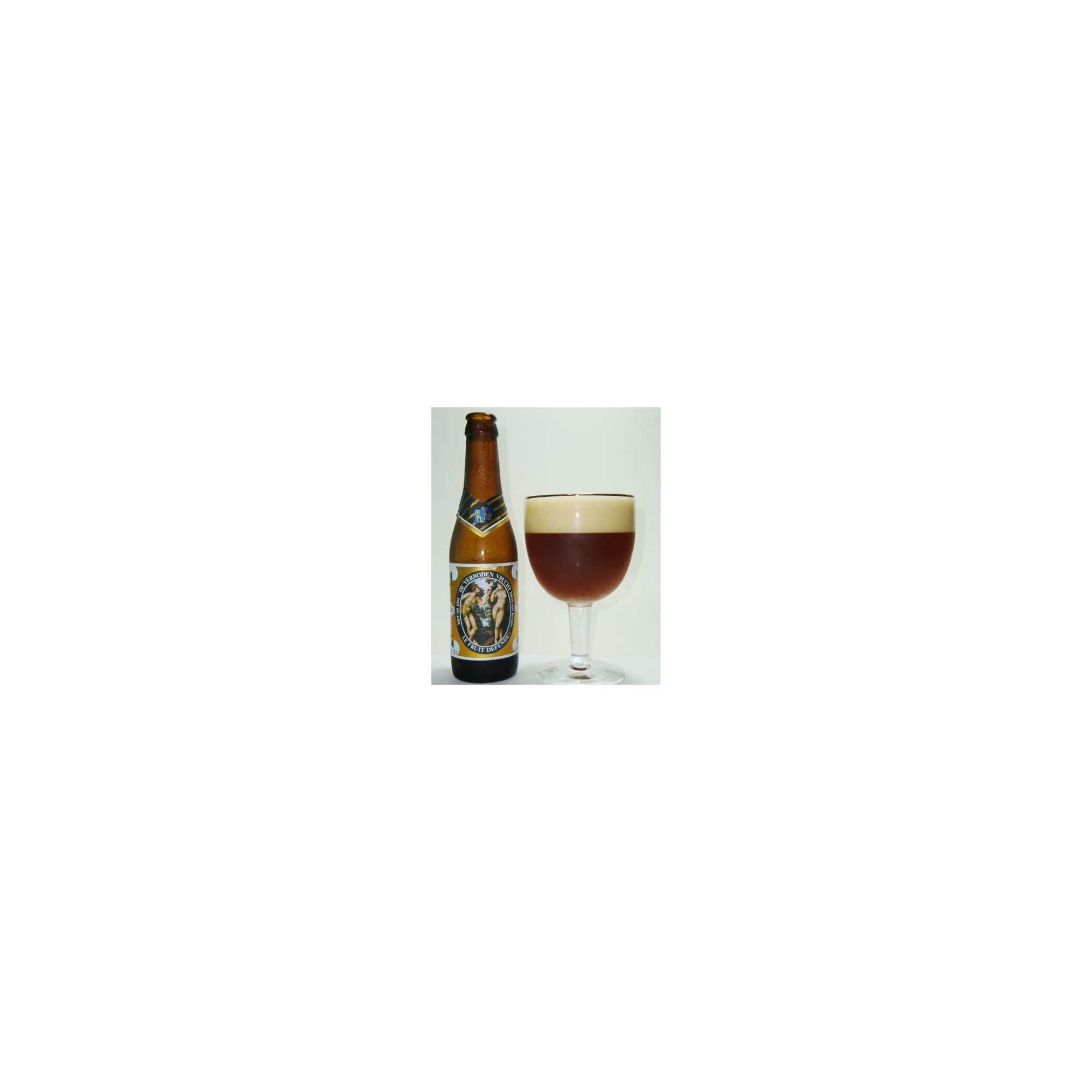 Verre à Bière Hoegaarden Forbidden Fruit 33cl - Verre Officiel Belge Pour Bière Fruitée
