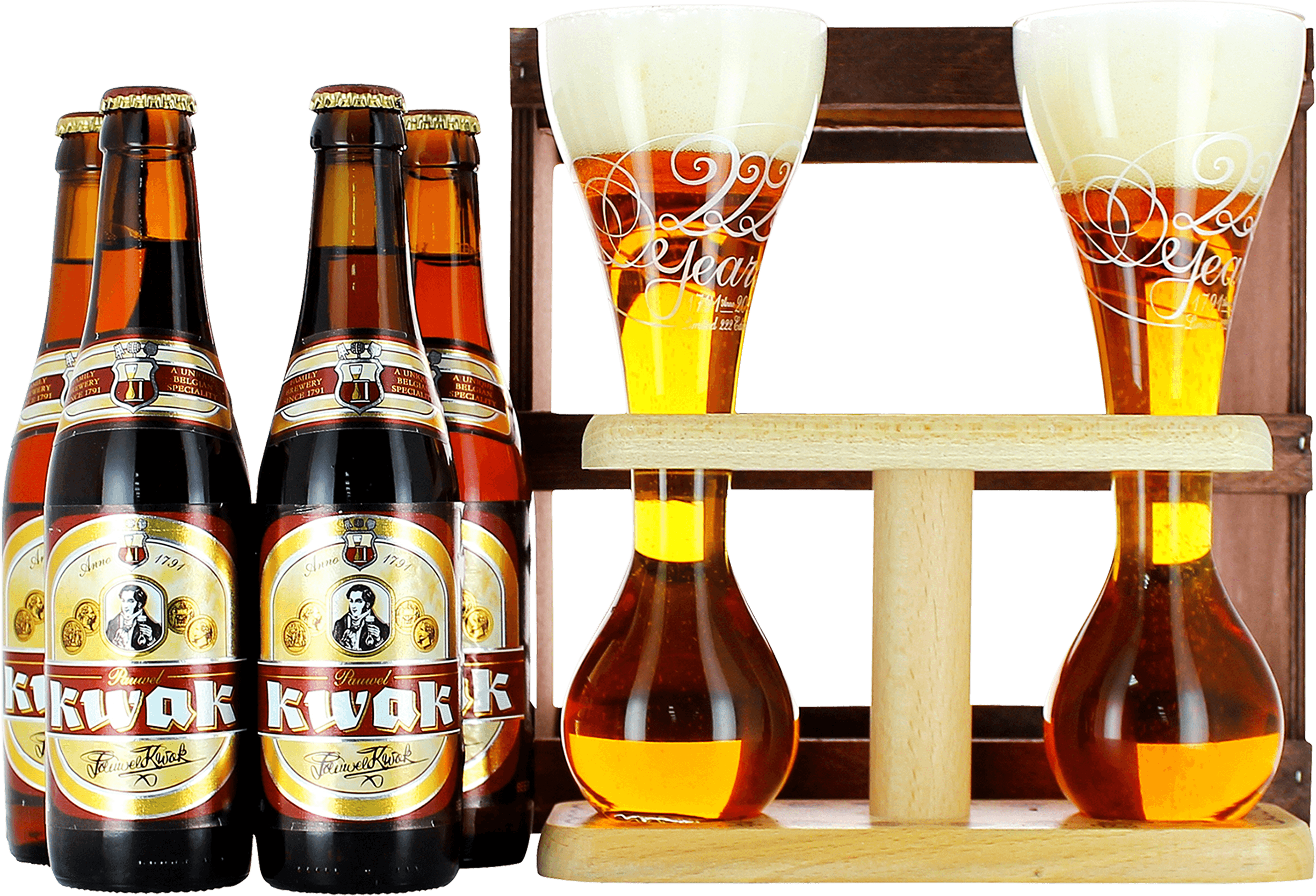 Pack Kwak con 4 cervezas + 2 vasos - PerfectDraft España