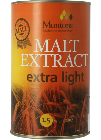 Extrait de malt Muntons liquide extra light 1,5 kg Extrait de malt Muntons liquide extra light 1,5 kg