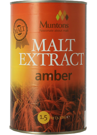 Extrait de malt Muntons liquide ambré 1,5 kg Extrait de malt Muntons liquide ambré 1,5 kg