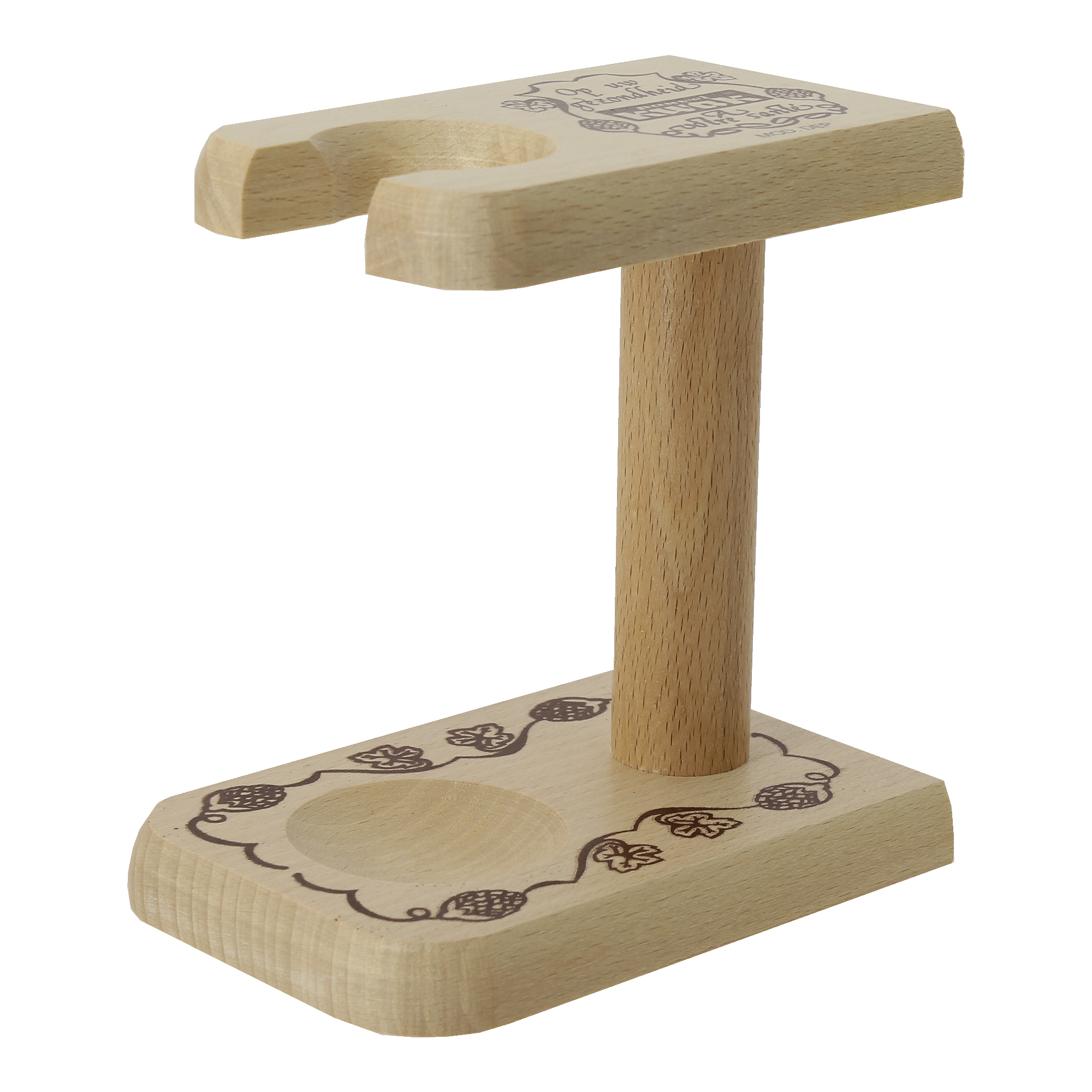 Verre à bière Kwak 33cl avec support bois