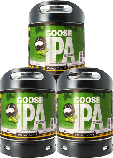 PerfectDraft Goose Island IPA Pack 3 barriles 6L - PerfectDraft España