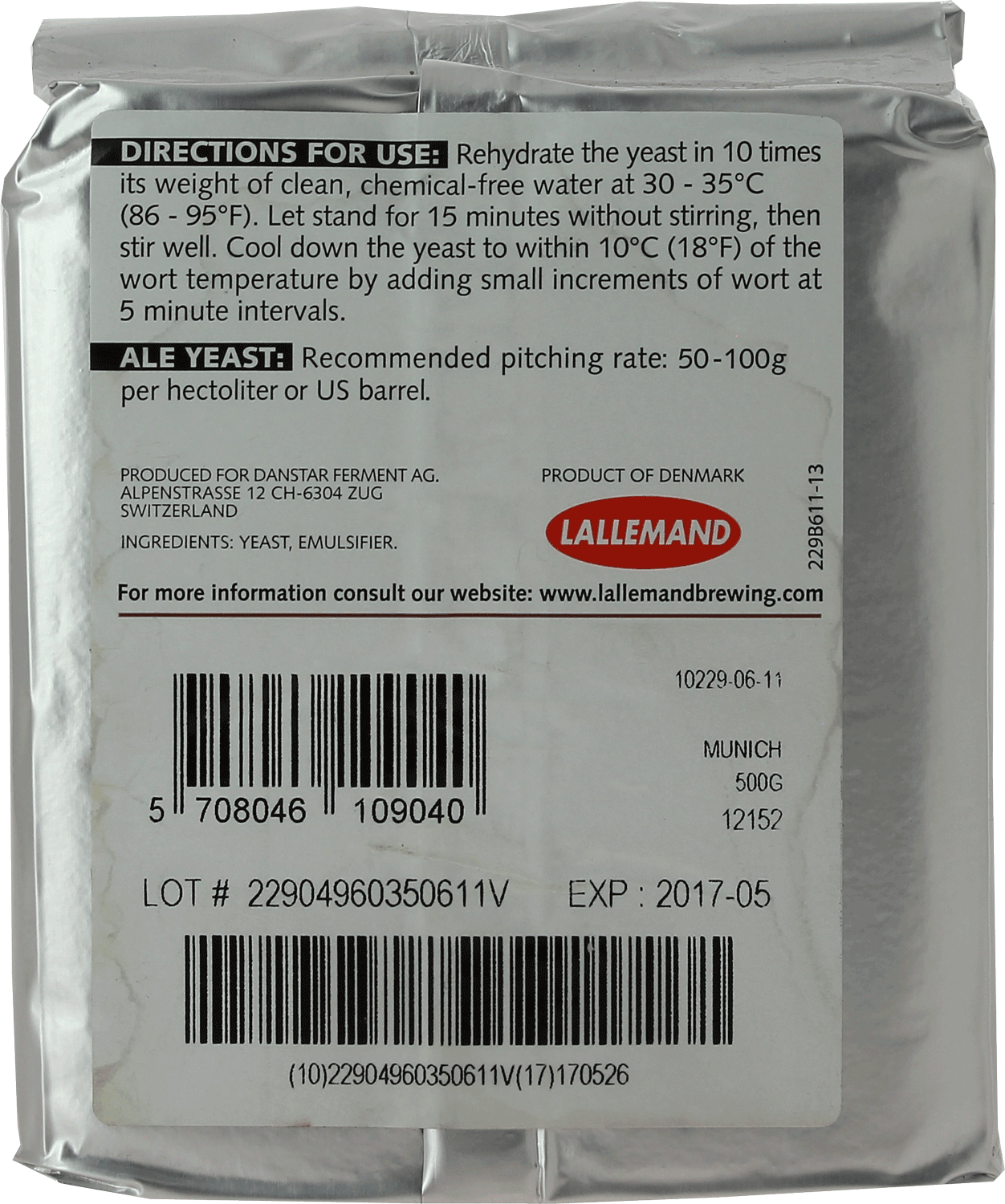 500 G Hefe 500 G Hefe