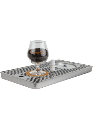 Égouttoir pour comptoir avec rince-verre 400 x 220 x 30 mm Égouttoir pour comptoir avec rince-verre 400 x 220 x 30 mm