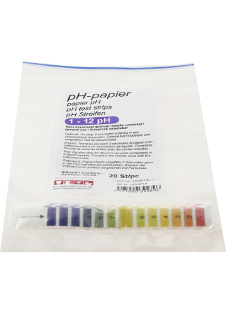 Papier pH 1-12 x20 bandes Papier pH 1-12 x20 bandes