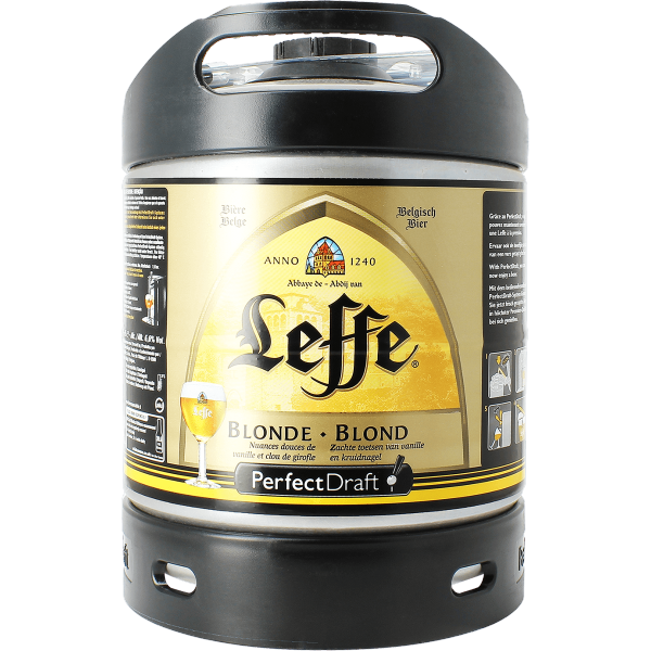 Fût 6L de bière Leffe Blonde Perfectdraft Fût 6L de bière Leffe Blonde Perfectdraft