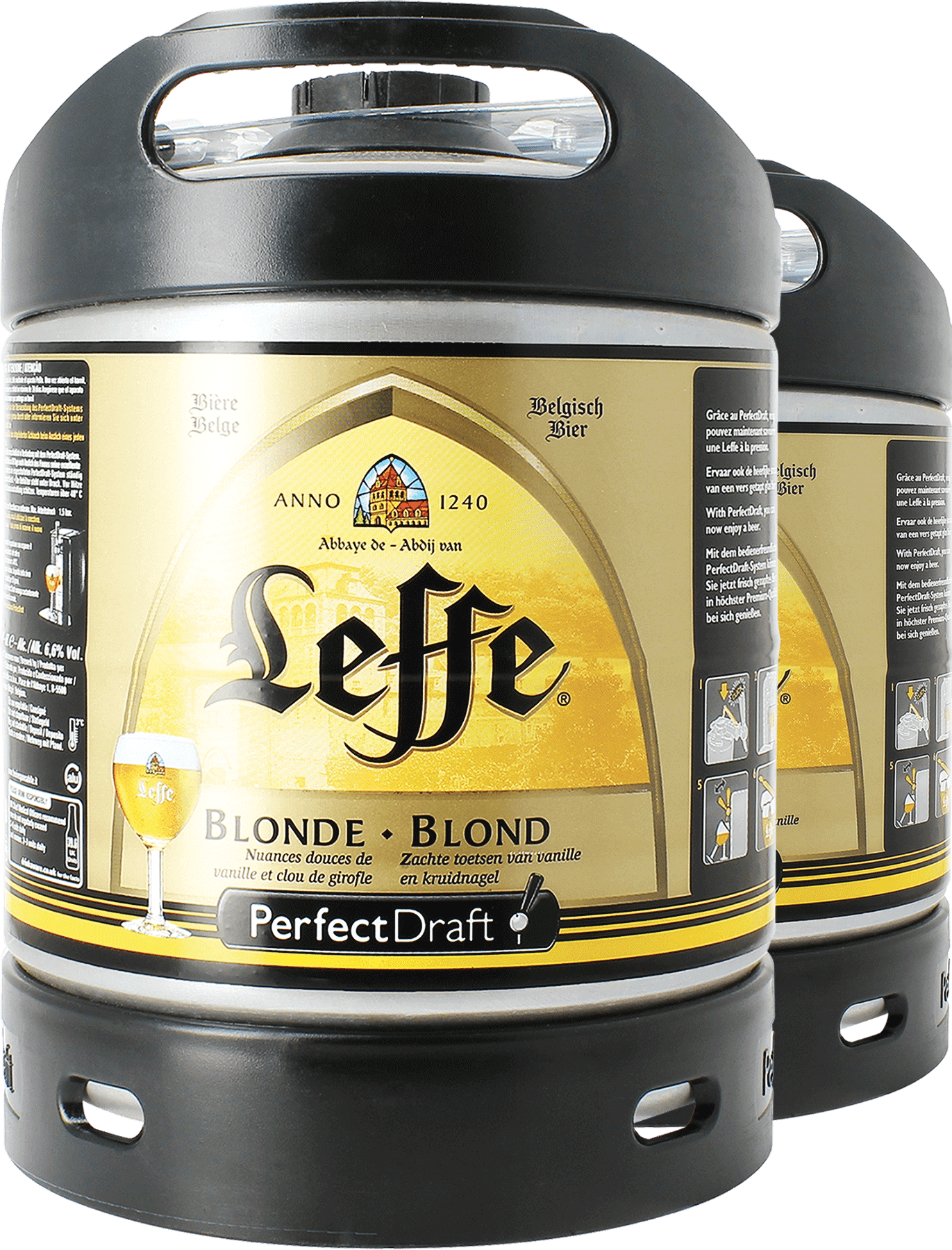 Barril Leffe Blonde PerfectDraft 6 L- 2-Pack - PerfectDraft España