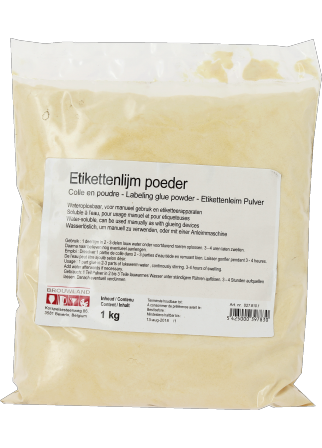 Poudre colle étiquette 1kg Poudre colle étiquette 1kg