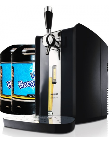 Pack 2 Fûts Bière Hoegaarden Blanche 6L + 2 Verres - Compatible Tireuse PerfectDraft