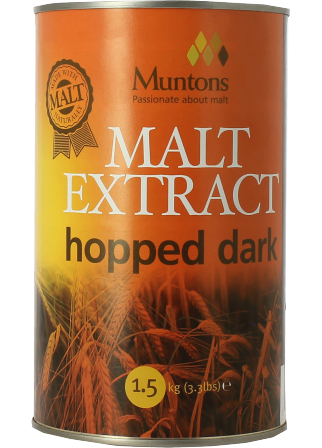Extrait de malt Muntons liquide houblonné foncé 1,5 kg Extrait de malt Muntons liquide houblonné foncé 1,5 kg