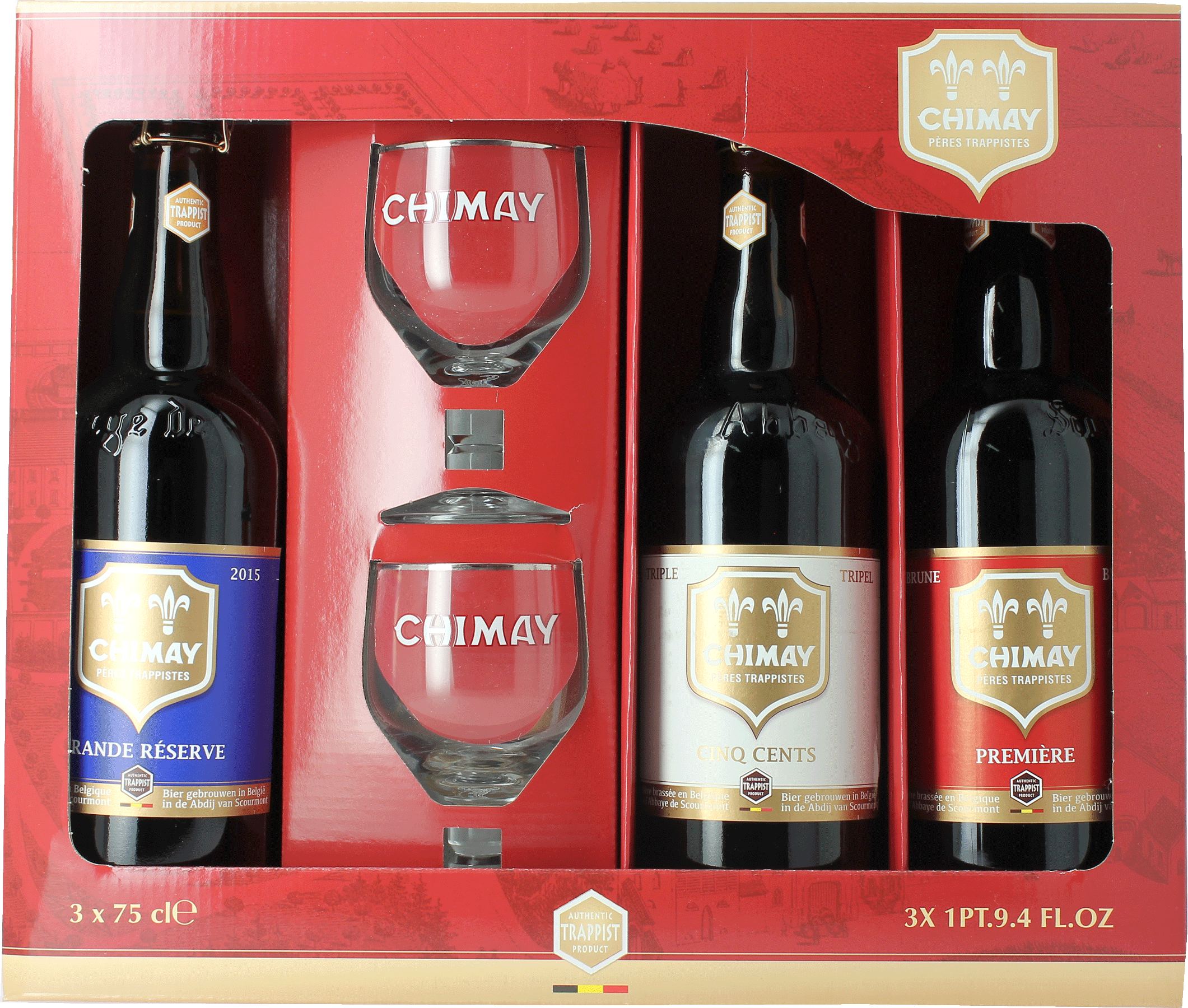 Gift Pack Chimay (3 bottles, 2 glasses)meta_title