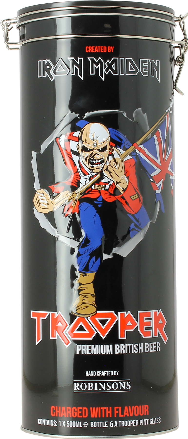 Verre à Bière Iron Maiden 'Live After Death' - Capacité 0,5 L - Verre Transparent - Merchandising Officiel - Idéal Collectionneur Ou Cadeau Fan