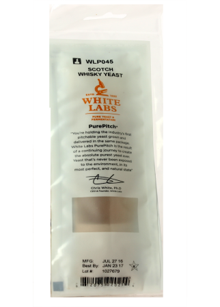 Levure liquide WLP045 Scotch Whiskey - White Labs - PurePitch Levure liquide WLP045 Scotch Whiskey - White Labs - PurePitch